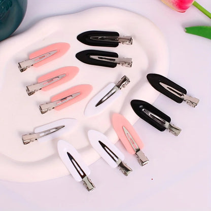 4-piece hair clip set, bangs clip, non slip hair clip, plastic non bending flat head hair clip, suitable for hair salon home use