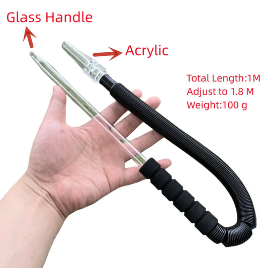 Glass Handle Shisha Hookah Acrylic Hose Mouth Tips for Chicha Lounge Party Club