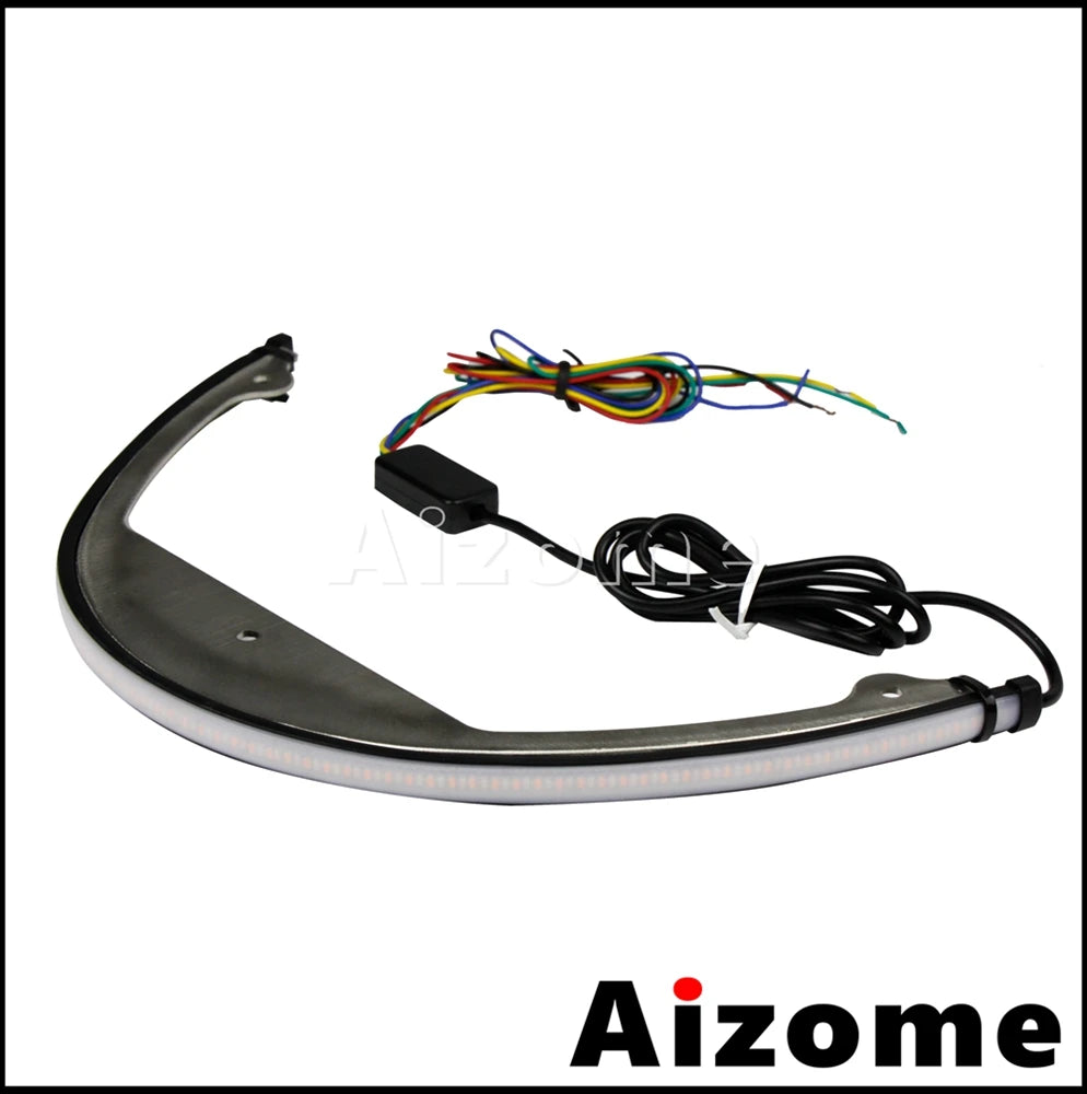 Motorcycle Rear Amber Sequentia Flowing Turn Signal LED Tidy Eliminator Brake Tail Lights For Suzuki Boulevard M109R M90 2006-up