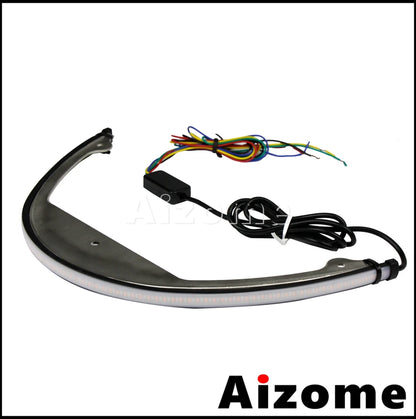 Motorcycle Rear Amber Sequentia Flowing Turn Signal LED Tidy Eliminator Brake Tail Lights For Suzuki Boulevard M109R M90 2006-up