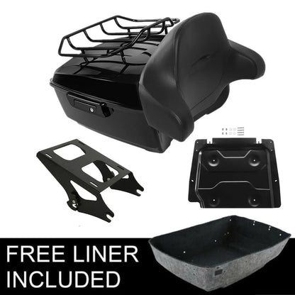 King Trunk 2 Up Mount Rack For Harley Street Glide Road King CVO Special 2014-2023 Motorcycle