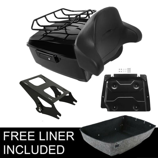 King Trunk 2 Up Mount Rack For Harley Street Glide Road King CVO Special 2014-2023 Motorcycle