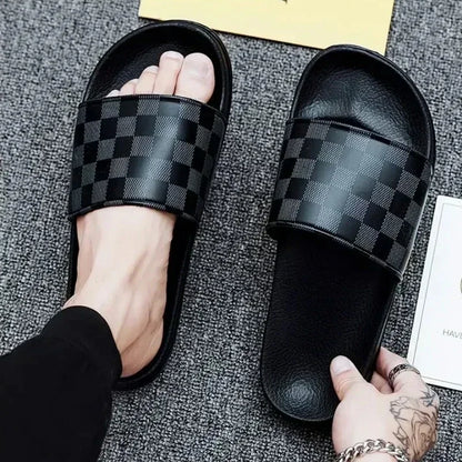 Summer Casual New 2025 Hot Anti-slip Quick-drying Outdoor Slippers, Comfortable Men's Large-sized Flat-heeled Flip-flops