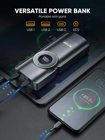 Car 3500A Portable 12V Jump Starter Power Bank 12V Auto Battery Charger Booster Starting Device with Air Compressor 4 in 1