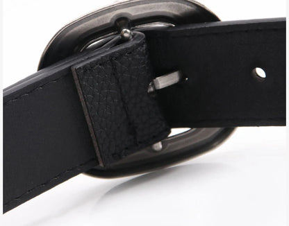 Leopard Print Belt Women's Fashion Casual Versatile Jeans Accessories Girdle Gothic Retro Pu Leather Pin Buckle Waistband
