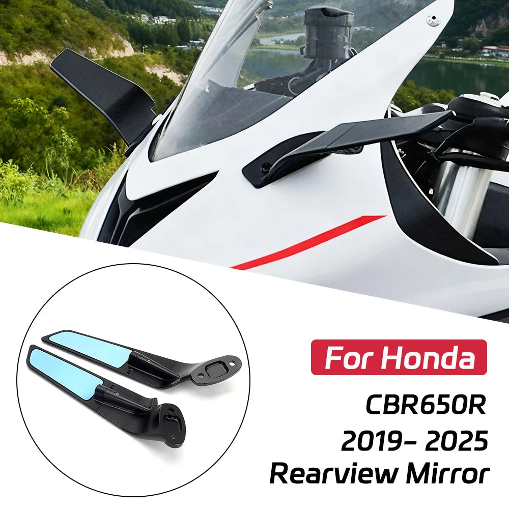 For Honda CBR650R 2019-2025 Motorcycle Accessories Adjustable Side Mirrors Kits CBR 650 R Stealth Mirrors Sports Winglets Mirror