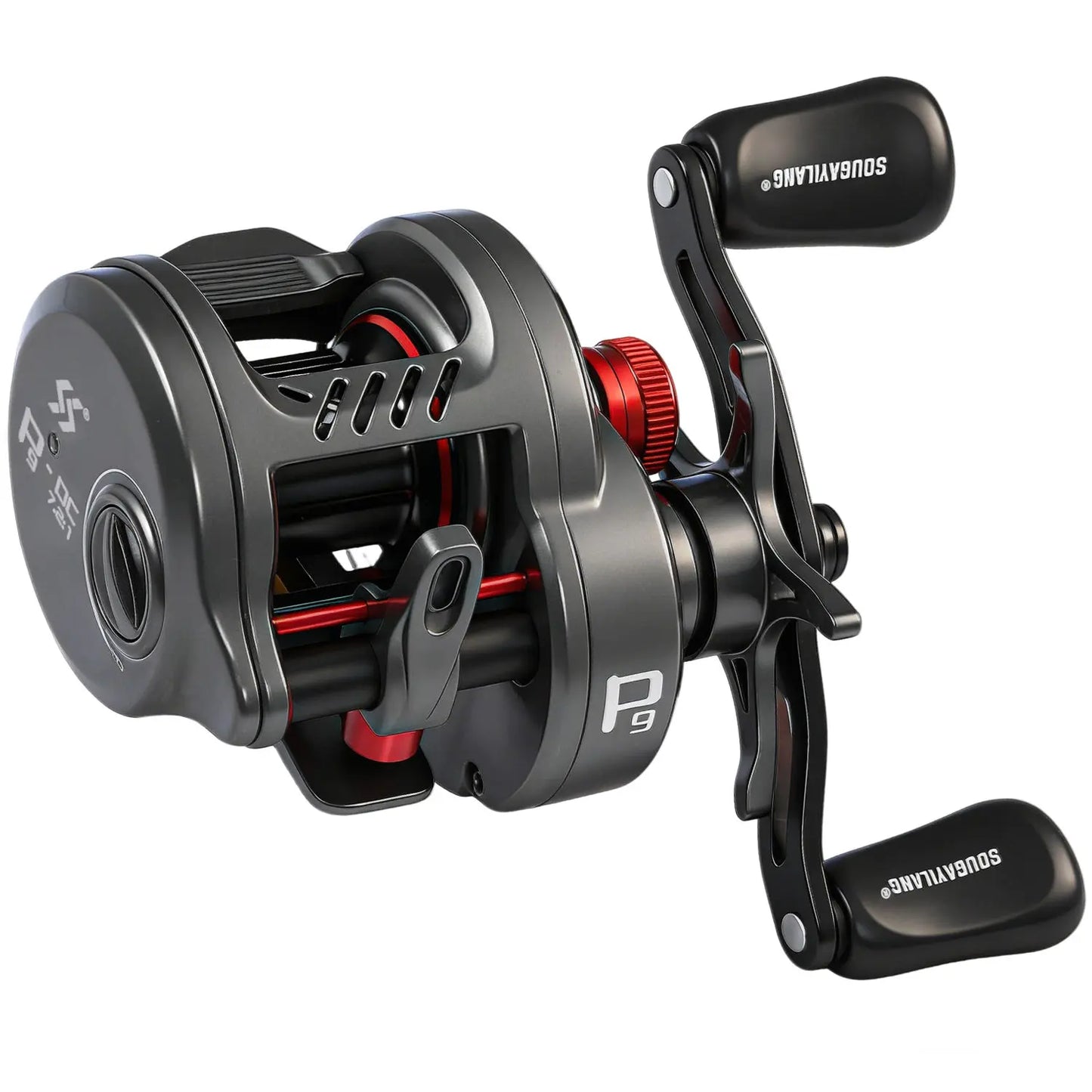 Sougayilang P9-DC Round Baitcasting Reel Electronic DC Brake System 7.2:1 Gear Ratio Ultralight Casting Fishing Reel Saltwater