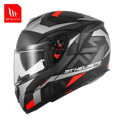 New Arrival Motorcycle Flip-Up Helmets Atom Sv Dual Lens Off Road 4 Seasons Helmets Color Options M-4Xl