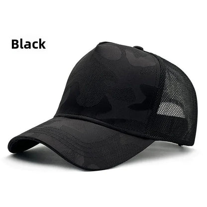 Summer Quick Drying Deeper Baseball Caps for men  Camouflage Big Size Mesh Breathable Dad Hat  Plus Size 65cm  Snapback Caps