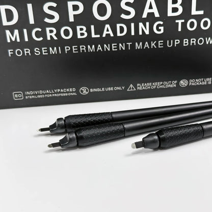 10pcs/Box Disposable Microblading Pen 0.15/0.18mm 18U Microblade Permanent Makeup Eyebrow Tattoo Pen