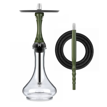 Shisha Hookah Alpha X Kappa Set with Glass Bottle Arabian Shisha Hookah Set
