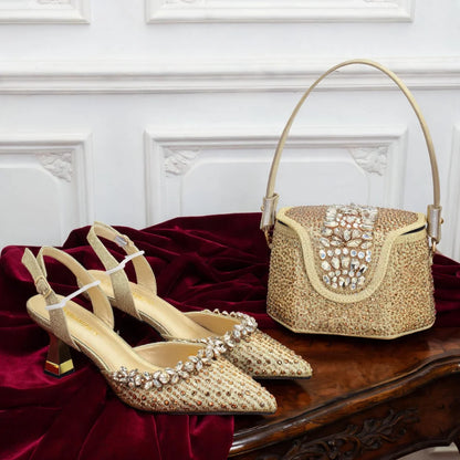 Party Shoe and Bag Set for Women Italy Italian Shoe and Bag Set Designer Wedding Shoes for Women and Bag 2026 Designer Luxury