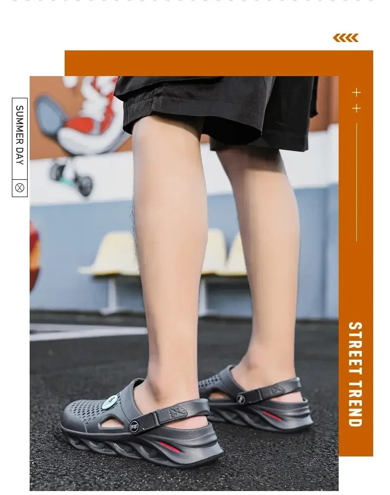 2025 New Man's Beach Sandals Summer Outdoor Platform Casual Shoes Fashion Sneakers Breathable Shoes Slippers Slippers Large Size