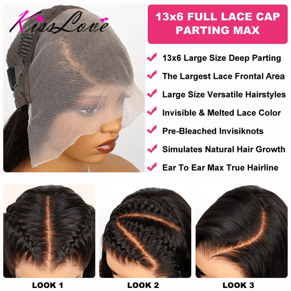 HD Lace Wig 13x6 Human Hair Straight 13x4 Lace Front Human Hair Wigs 5x5 Glueless Wig Pre Plucked 13x6 Full HD Lace Frontal Wigs