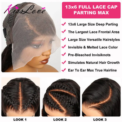HD Lace Wig 13x6 Human Hair Straight 13x4 Lace Front Human Hair Wigs 5x5 Glueless Wig Pre Plucked 13x6 Full HD Lace Frontal Wigs