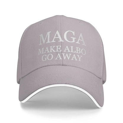 MAGA Make Albo Go Away Sandwich Baseball Caps Casual Polyester Australia Saying Snapback Hat Unisex Outdoor Gift Hats