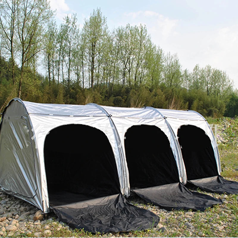 Attachable Beach Tent Sun Shelter 4 Person Heat and Light-Blocking UPF50+ UV Protection Sun Shade Easy Setup Camping Canopny