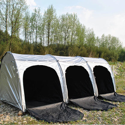Attachable Beach Tent Sun Shelter 4 Person Heat and Light-Blocking UPF50+ UV Protection Sun Shade Easy Setup Camping Canopny
