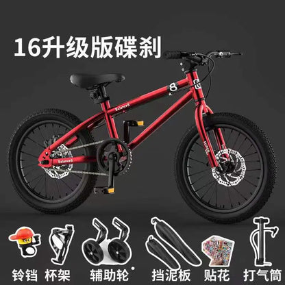 Youth Mountain Bike 16/20 Inch Children's Bicycle for Boys And Girls 6-12 Years Old Student Pedal Bike with Adjustable Frame