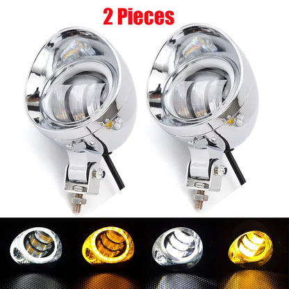 Motorcycle Headlight Spot Fog Light Turn Signal Light Bar Bracket For Honda VT VTX Shadow For Harley Kawasaki Suzuki Cruisers