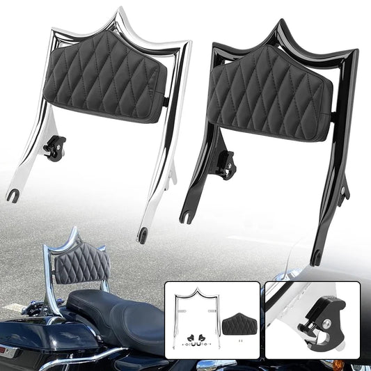 Motorcycle Sissy Bar Detachable Rear Passenger Backrest For Harley Touring Street Glide Road Glide Road King 2009-Later