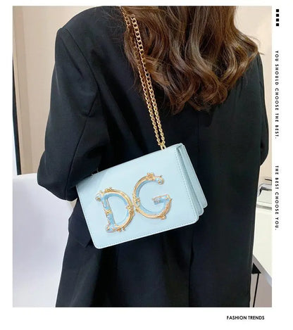 Versatile Fashion Student Crossbody Women 2025 Hot selling Crossbody Bag D Western Style Chain Bag Princess Cross Shoulder Cute