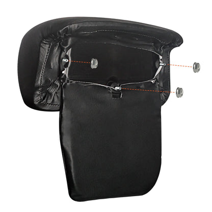 Tour Luggage Pack Backrest Pad Motorcycle Trunk For Harley Touring CVO Electra Street Glide FLHXS Road King FLHR Tri Glide 14-25