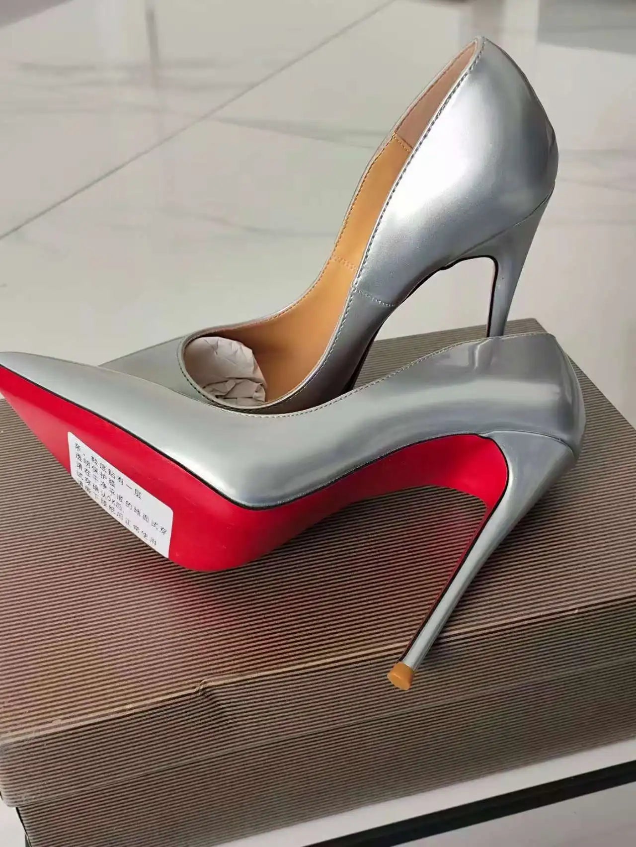 35-48 size slim high heels women's high heels sexy pointed wedding shoes party high heels patent leather neutral shoes