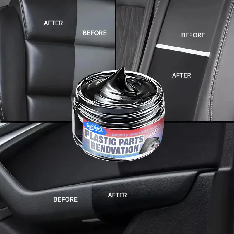 Car Interior Scratch Repair Cream - Car Scratch Repair | Tire Gloss Repair, Black Interior and Dashboard Plastic Surface Repair
