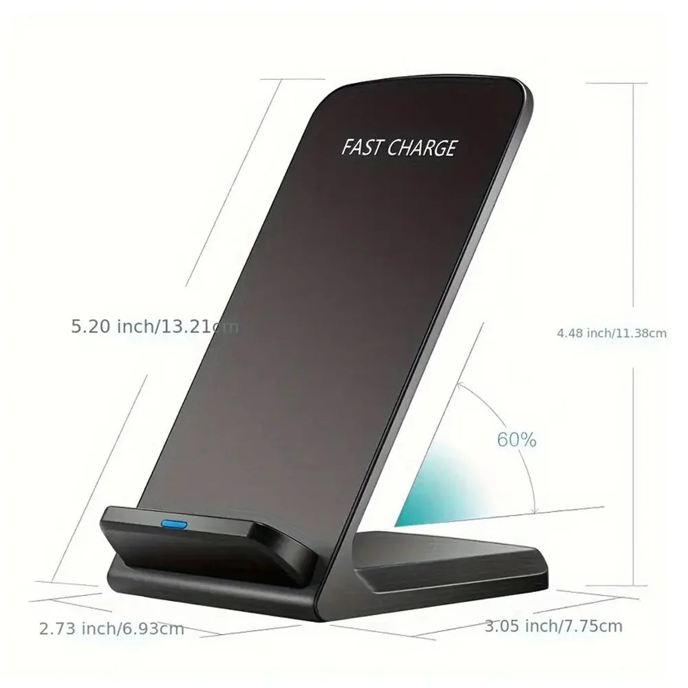 30W Fast Wireless Charger Stand Pad for iPhone 17-11/XR, Samsung Galaxy S25/S26/S21/S20, Xiaomi, Huawei & All Qi-enabled Phones