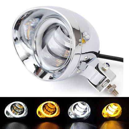Motorcycle Headlight Spot Fog Light With Turn Signal Light Bar For Harley Cruisers Kawasaki Suzuki Honda VT VTX Shadow