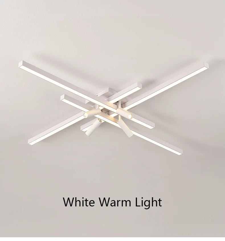Modern Minimalist Living Room Ceiling Lights Bedroom Long Line lamps LED Chandelier Hall Bedroom Indoor Lighting Decoration