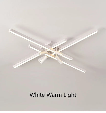 Modern Minimalist Living Room Ceiling Lights Bedroom Long Line lamps LED Chandelier Hall Bedroom Indoor Lighting Decoration