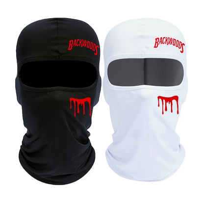 1pc/2pcs Four season universal Unisex outdoor cycling face mask, letter printed breathable elastic quick drying Masked hat