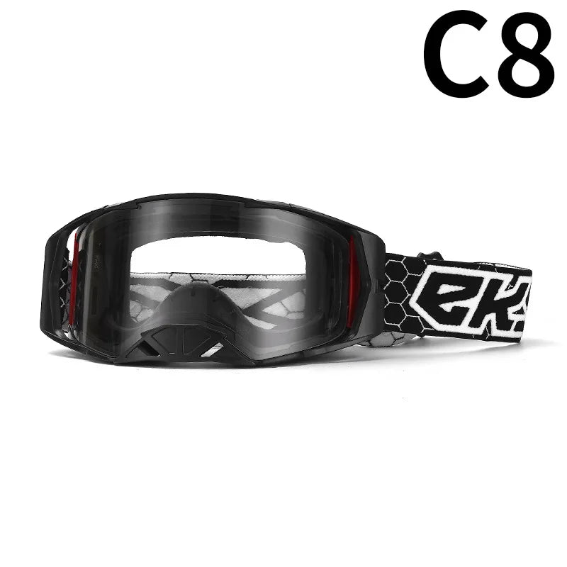 Off-Road Motorcycle Goggles - Windproof, Dustproof Protective Eyewear for Motocross, ATV Riding, Cycling & Outdoor Adventures,