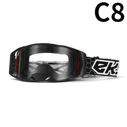 Off-Road Motorcycle Goggles - Windproof, Dustproof Protective Eyewear for Motocross, ATV Riding, Cycling & Outdoor Adventures,
