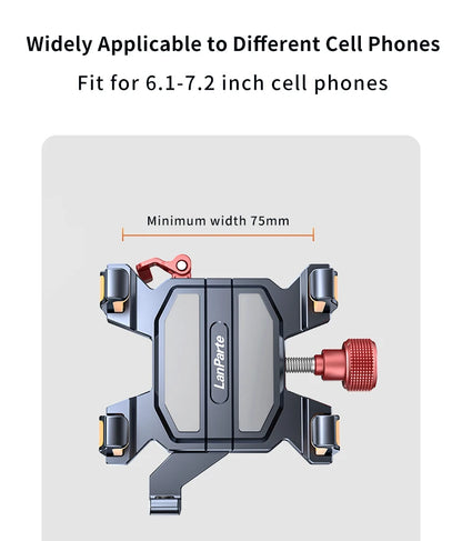 New Universal Motorcycle Phone Holder High-Quality Alloy Shock Absorption Motos Navigation Mount Motorcycle Accessories