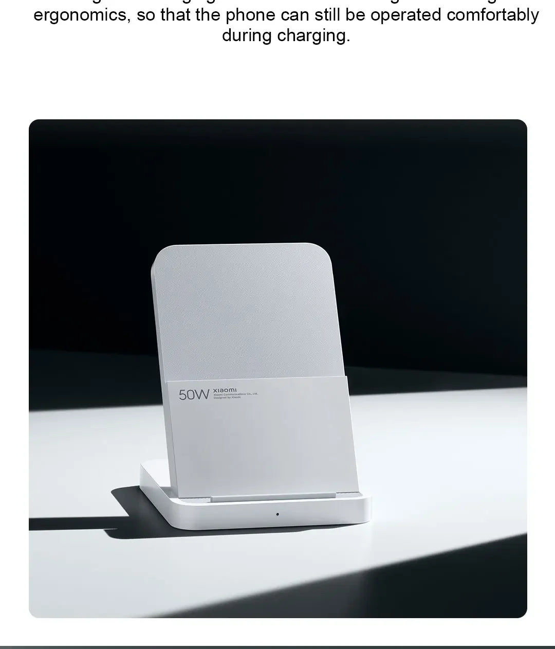 Original Xiaomi 50W Wireless Charger Pro Vertical Air Cooling Fast Charging For Xiaomi 13/12/11/10 Series For iPhone