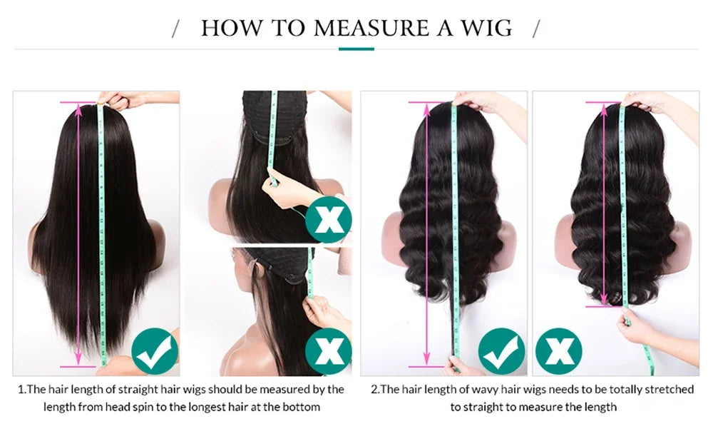 42 44 Inch 13x4 13x6 HD Transparent Body Wave Lace Frontal Wigs For Women 200 Density Preplucked 5x5 Closure Lace Wig Human Hair