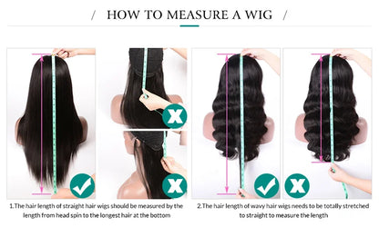 42 44 Inch 13x4 13x6 HD Transparent Body Wave Lace Frontal Wigs For Women 200 Density Preplucked 5x5 Closure Lace Wig Human Hair