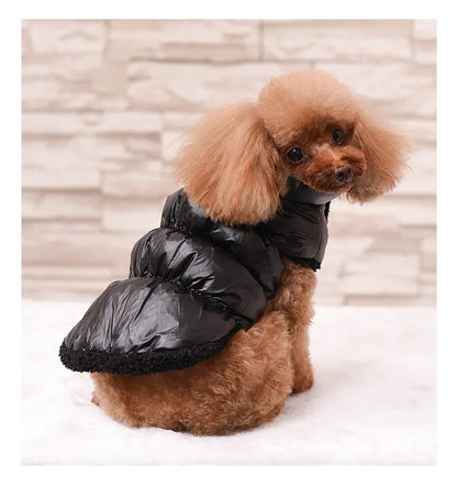 Winter Pet Dog Down Coat Fleece Warm Inside Candy Color Pet Down Warm Coat Puppy Down Clothes Winter Clothes Clothing XS-3XL