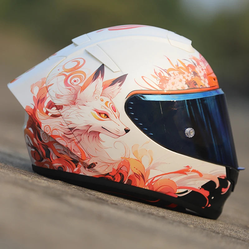 MKAN Full Face Motorcycle helmet Gumiho  helmet Riding Motocross Racing Motobike Helmet