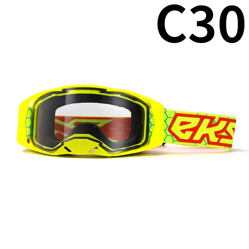 Off-Road Motorcycle Goggles - Windproof, Dustproof Protective Eyewear for Motocross, ATV Riding, Cycling & Outdoor Adventures,