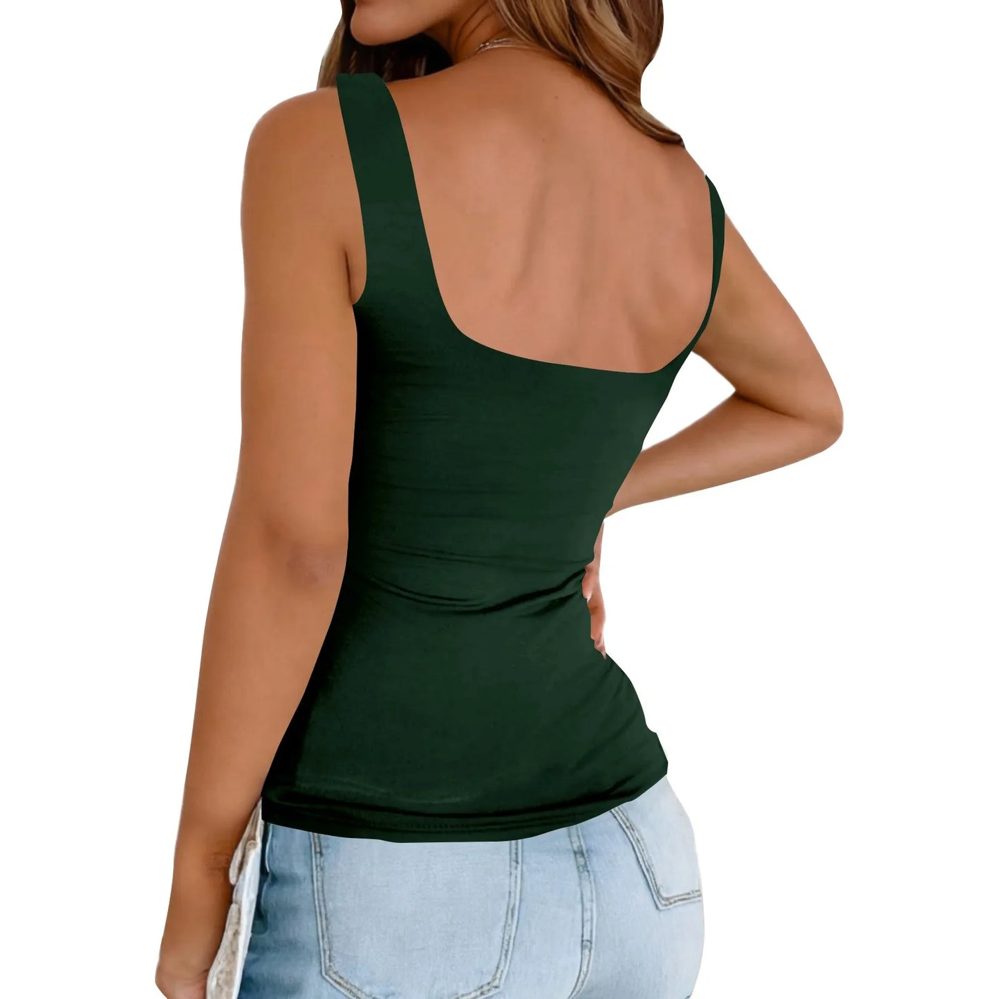 Solid Y2k Vest Women Sleeveless Base Shirt Regular Black Tops Slim-Fit Sling Inner Top Spring Summer Street Wear Girl Cloth