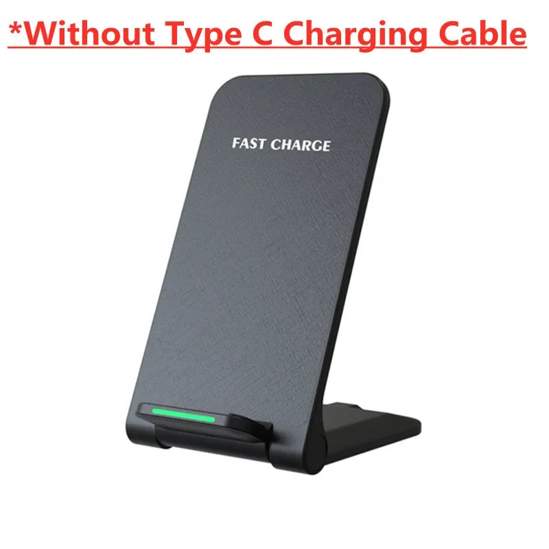 65W Wireless Charger Stand Pad For iPhone 15 14 13 12 11 Pro X XS Max XR 8 Samsung Xiaomi Induction Fast Charging Dock Station