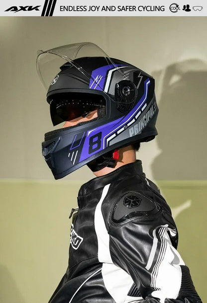 Unisex Motorcycle Helmet Winter Anti-Fog Warm Full Cover Helmet For Men And Women Electric Car Cycle Motorcycle Equipment Access