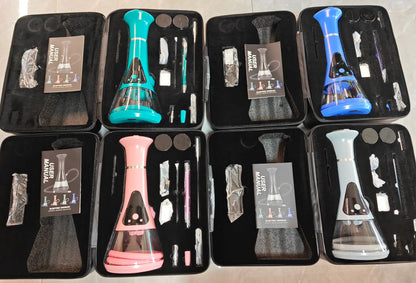 New Portable Acrylic Smart Electric Hookah Shisha Set 40000MAH Battery Ultra Long Endurance LED Display with Storage Bag