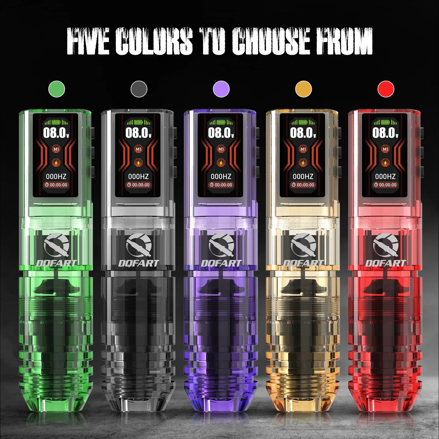 DQFART All-New Upgrade Wireless Tattoo Machine Kit Tattoo Needles Ink Tattoo Pen Suitable for Tattoo Beginners Tattoo Artists