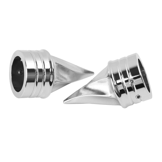 Motorcycle Front Twisted Axle Nut Covers Spike Axle Caps Fit For Harley Touring Sportster Dyna Street Glide Road King Road Glide