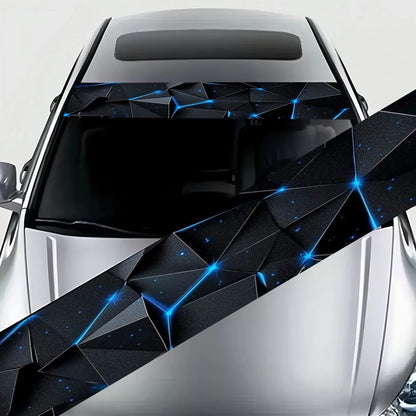 A unique sticker for the front windshield of your car, designed to attract attention. It is waterproof, scratch resistant